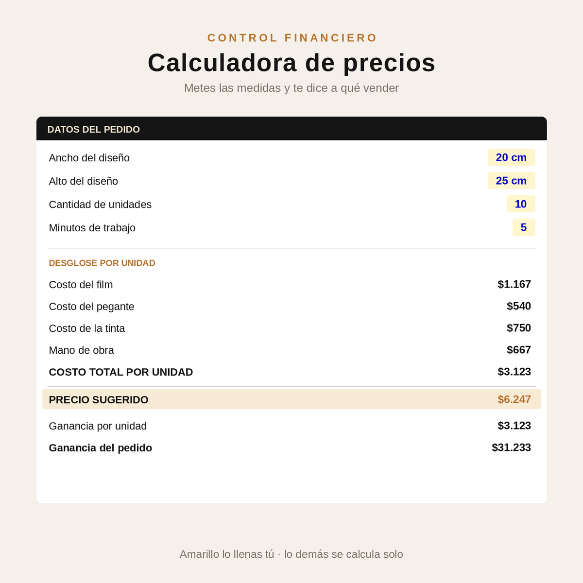 Control Financiero para tu Taller DTF